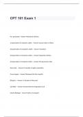 CPT 101 Exam 1 Questions with Complete and Correct Answers