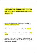 CCI RCS ACTUAL EXAM WITH QUESTIONS  AND WELL VERIFIED ANSWERS [ALREADY  GRADED A+]