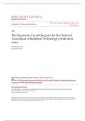 Development of a test blueprint for the National Association of Industrial Technology certification exam