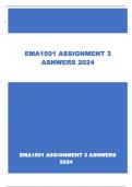 EMA1501 ASSIGNMENT 3 ANSWERS 2024       