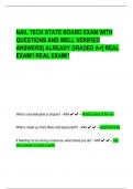 NAIL TECH STATE BOARD EXAM WITH  QUESTIONS AND WELL VERIFIED  ANSWERS[ ALREADY GRADED A+] REAL  EXAM!! REAL EXAM!!