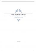 MQM 220 Exam 2 Review Question and answers rated A+