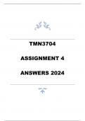   TMN3704 ASSIGNMENT 4 ANSWERS 2024