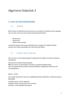 Samenvatting Algemene Didactiek 3 Arteveldehogeschool OSO lerarenopleiding