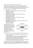 week 4 Samenvatting: veranderingen in het denken over cultuurverandering.