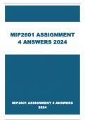 MIP2601 ASSIGNMENT 4 ANSWERS 2024