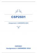 CSP2601 Assignment 4 ANSWERS 2024