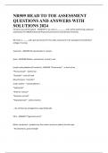 NR509 HEAD TO TOE ASSESSMENT QUESTIONS AND ANSWERS WITH SOLUTIONS 2024