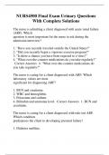 NURS4500 Final Exam Skin Questions With Complete Solutions