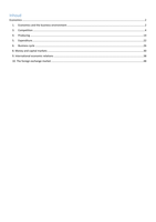 Economics and business environment Summary