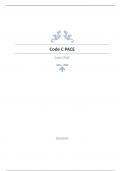 Code C PACE Question and answers rated A+