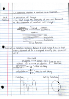 Determine whether a relation is a function 