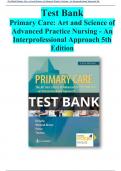 test bankPrimary Care Art and Science of Advanced Practice Nursing 