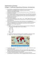 Hoorcollege 1 Sedimentaire Systemen - Introductie