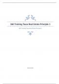 360 Training Texas Real Estate Principle 1 Question and answers rated A+