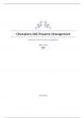 Champions SAE Property Management Question and answers  rated A+