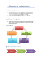 Managing in turbulent times