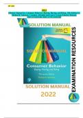 Exam Resources - SM for Consumer Behavior: Buying, Having, and Being, 13th Edition by Michael R. Solomon. Complete, Detailed and Latest Version Solution Manual. All Chapters (1-14) Included.