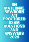 RN Maternal Newborn ATI Proctored EXAM Questions AND Answers 2024  LATEST | Already Grade A+