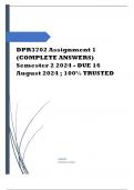 DPR3702 Assignment 1 (COMPLETE ANSWERS) Semester 2 2024 - DUE 16 August 2024 Course Public Relations in Industry (DPR3702) Institution University Of South Africa (Unisa) Book Public Relations in Industry