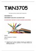 TMN3705 ASSIGNMENT 3 2024