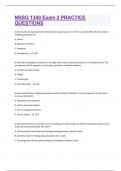 NRSG 1340 Exam 2 PRACTICE QUESTIONS AND ANSWERS GRADED A+