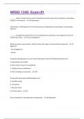 NRSG 1340- Exam #1 Questions And Answers Graded A+