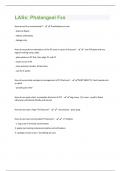 LASx: Phalangeal Fxs Questions And Answers Graded A+