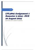 LPL4805 Assignment 1 Semester 2 2024 - DUE 20 August 2024