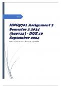 MNG3701 Assignment 2 Semester 2 2024 (620712) - DUE 16 September 2024