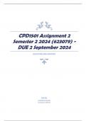 CPD1501 Assignment 2 Semester 2 2024 (623079) - DUE 2 September 2024