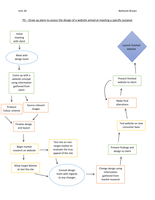 UNIT 34 - P5 - draw up plans to assess the design of a website aimed at meeting a specified purpose 