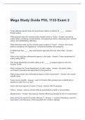 Mega Study Guide POL 1133 Exam 2 with correct Answers 2024