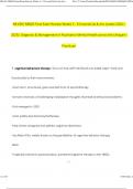 NR 605/ NR605 Final Exam Review Weeks 5 - 8 Covered Qs & Ans (Latest 2024 / 2025): Diagnosis & Management in Psychiatric-Mental Health across the Lifespan I Practicum