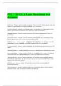 POL 1133-Ch. 2 Exam Questions and Answers