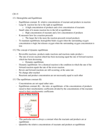 Chapter 15  Equilibrium 