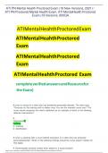 ATI PN Mental Health Proctored Exam (18 New Versions, 2021) /  ATI PN Proctored Mental Health Exam, ATI Mental Health Proctored Exam (18 Versions, 900QA