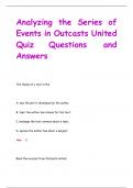 Analyzing the Series of  Events in Outcasts United  Quiz Questions and  Answers