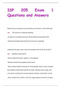 ISP 205 Exam 1 Questions and Answers