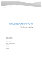 Onderzoeksrapport werkkostenregeling