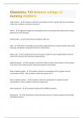 Chemistry 130 Arizona college of nursing midterm Questions With 100% Correct Answers.