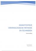 Samenvatting Kwantitatieve methoden & technieken in de criminologische wetenschappen (15/20)