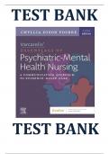 Test Bank for Varcarolis' Essentials of Psychiatric Mental Health Nursing 5th Edition by Chyllia D. Fosbre , ISBN: 9780323810302 |Chapters 1-28||Complete Guide A+|