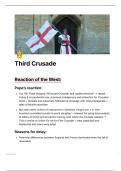 Unit Y203: The Crusades and the Crusader States 1095–1192