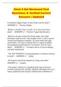 Cleet 4 Set Reviewed Test Questions & Verified Correct  Answers | Updated