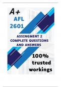 AFL2601 Assignment 2 (ENGLISH COMPLETE ANSWERS) Semester 2 2024