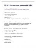 NR 341 pharmacology study guide 2024