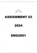  ENG2601 ASSIGNMENT 03 ANSWERS 2024