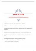 APEA 3P EXAM WITH GUARANTEED ACCURATE ANSWERS