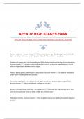 APEA 3P HIGH STAKES EXAM|UPDATED|VERIFIED|ACCURATE ANSWERS